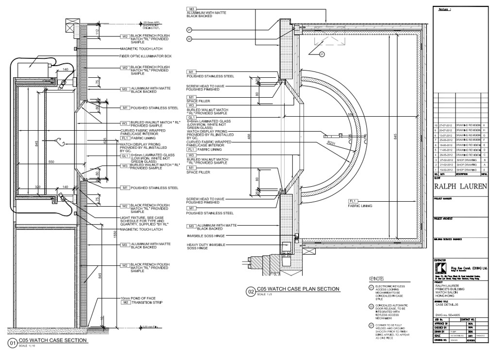 Details of Watch Case Sections - Click to enlarge